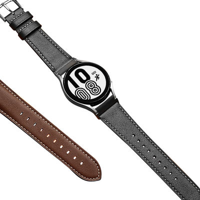 Cinturón de cuero de 20 mm para Samsung Galaxy Watch 4 de liberación rápida