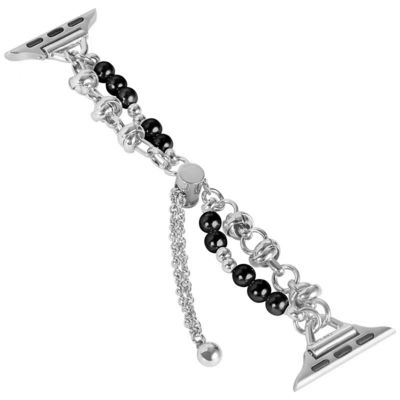 Brazalete de metal de acero inoxidable correa de reloj para Apple Watch Band 38 40 41 42 44 45 mm
