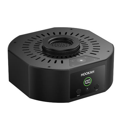 Cuenco de Shisha eléctrico negro con LED ajustable a temperatura y diseño único