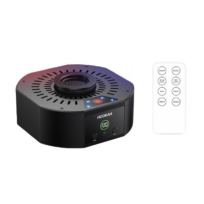 Cuenco de Shisha eléctrico negro con LED ajustable a temperatura y diseño único