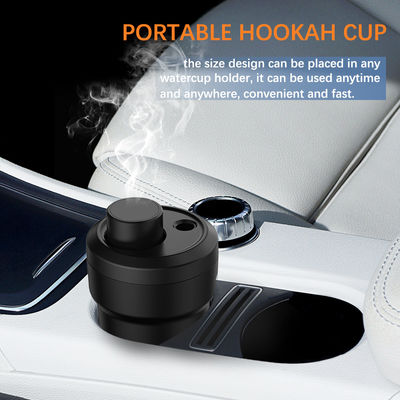 Completo Chicha Mini Hookah Set Función de Fumar Saludable con Paja de Vidrio Negro