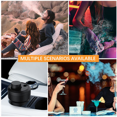 Completo Chicha Mini Hookah Set Función de Fumar Saludable con Paja de Vidrio Negro