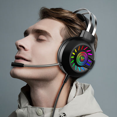 G97 RGB Luminous 7.1 Surround Sound auricular de juego con micrófono y control de volumen