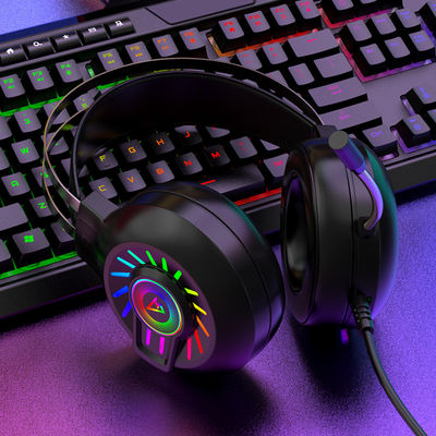 G97 RGB Luminous 7.1 Surround Sound auricular de juego con micrófono y control de volumen