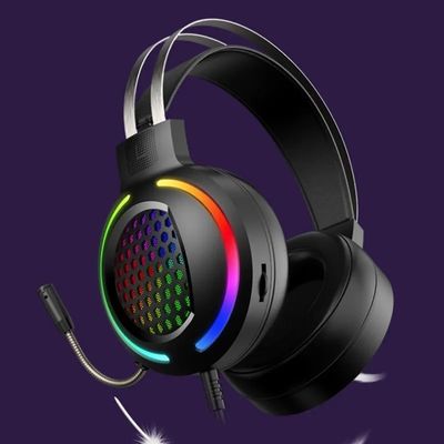 Audífonos con cable USB cableado HIFI 7.1 altavoz Micrófono de juegos auriculares RGB