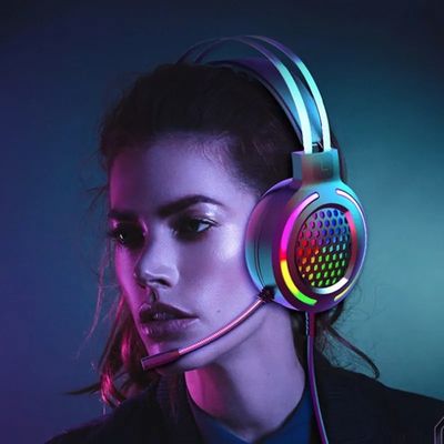 Audífonos con cable USB cableado HIFI 7.1 altavoz Micrófono de juegos auriculares RGB
