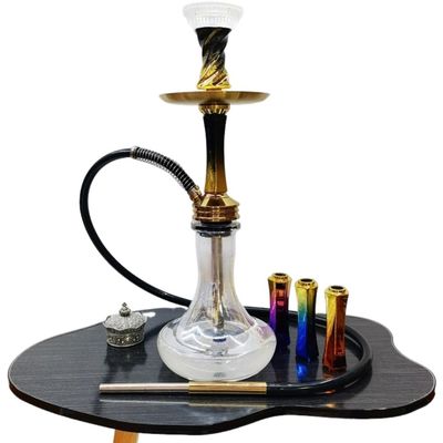 Resina Alemana Shisha Hookah de lujo de vidrio Sishas Hookah Set de humo de hookah grande