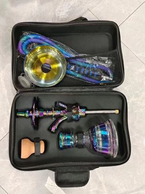 Set de Shisha Set de narguilé con estuche y accesorios Tamaño normal 55cm