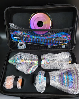 Set de Shisha Set de narguilé con estuche y accesorios Tamaño normal 55cm