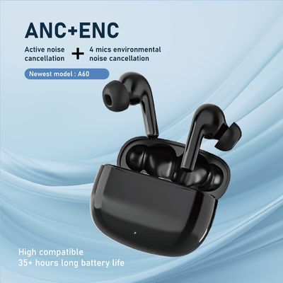 Audífonos HiFI inalámbricos de molde privado con ANC ENC de baja latencia y pantalla digital
