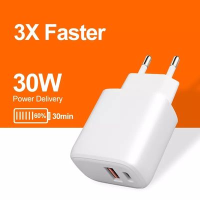 Cargador de viaje enchufable de 30W para portátiles / proyectores de carga rápida