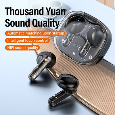 Mini auriculares deportivos transparentes para correr y jugar 2 horas de tiempo de carga