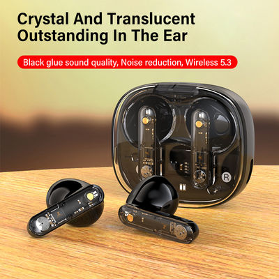 Mini auriculares deportivos transparentes para correr y jugar 2 horas de tiempo de carga