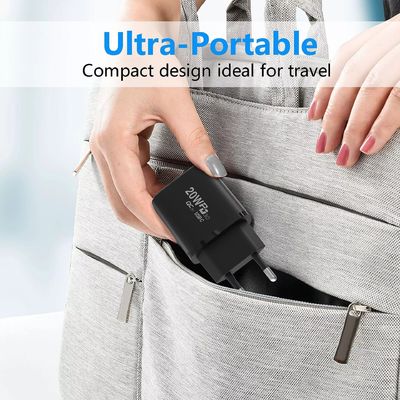 Adaptador de carga rápida de 20W PD para relojes inteligentes y teléfonos múltiples