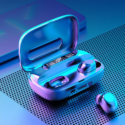 2000mAh Power Bank TWS auriculares con IPX-4 estándar impermeable y tecnología inalámbrica