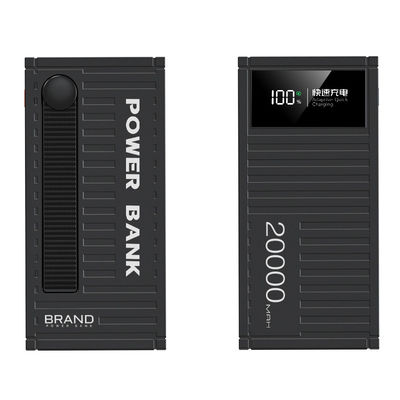 Banco de energía de plástico de 20000mAh con protección contra baja tensión y carga rápida de 22.5W