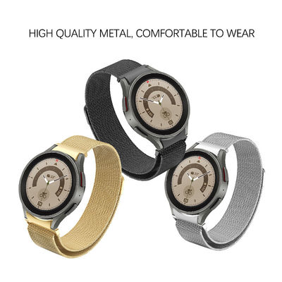 Bandas de relojes inteligentes de acero inoxidable para Samsung Galaxy Watch 5 44mm 40mm