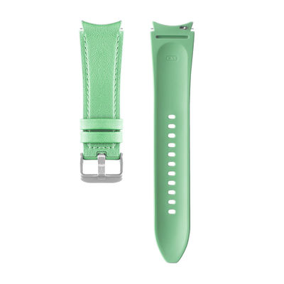 Banda de relojes de cuero de silicona de 20 mm Remplazo retro para Samsung Watch Series Ancho de banda