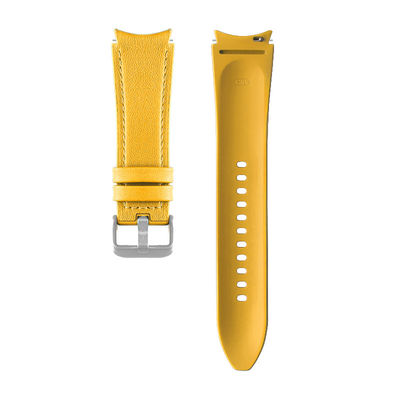 Banda de relojes de cuero de silicona de 20 mm Remplazo retro para Samsung Watch Series Ancho de banda
