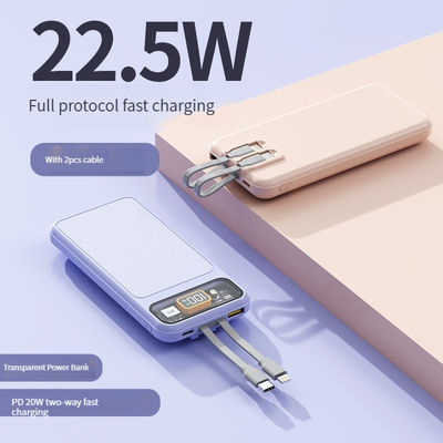 Estación de energía de teléfono móvil 10000mAh Capacidad real Carga rápida 22.5W Soporte de carga rápida