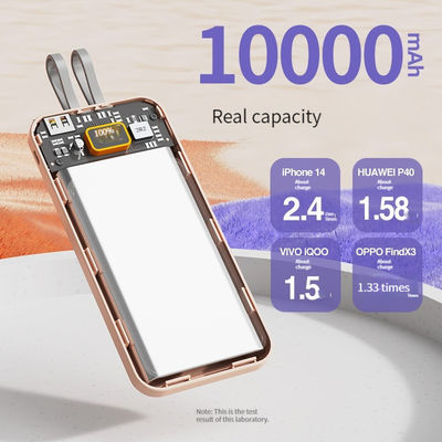 Estación de energía de teléfono móvil 10000mAh Capacidad real Carga rápida 22.5W Soporte de carga rápida