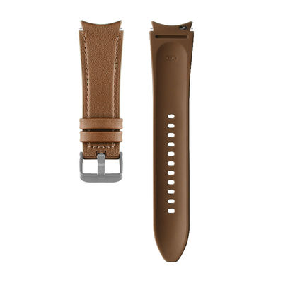 Banda de reloj de cuero de goma de 20 mm Compatible con la serie de relojes Samsung Retro