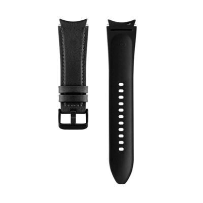 Banda de reloj de cuero de goma de 20 mm Compatible con la serie de relojes Samsung Retro