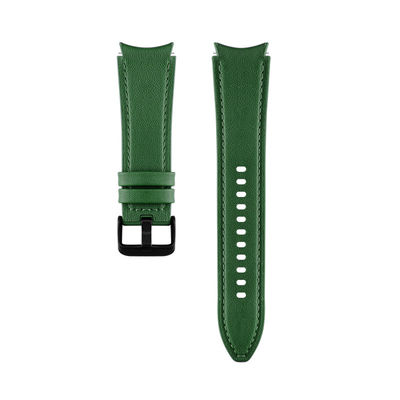 Banda de reloj de cuero de goma de 20 mm Compatible con la serie de relojes Samsung Retro