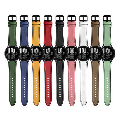 Banda de relojes de cuero de silicona diseñador inteligente para Samsung Galaxy Watch 4 100% QC aprobado