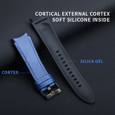 Banda de relojes de cuero de silicona diseñador inteligente para Samsung Galaxy Watch 4 100% QC aprobado