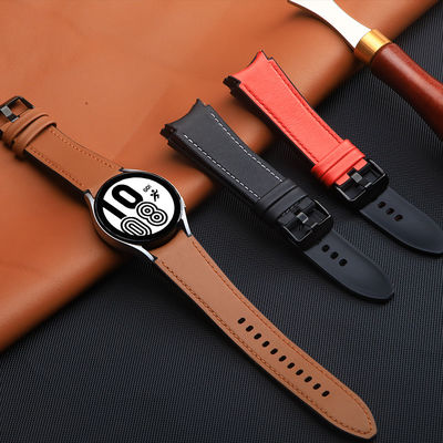Banda de relojes de cuero de silicona diseñador inteligente para Samsung Galaxy Watch 4 100% QC aprobado