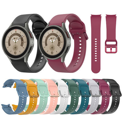 10 colores de silicona de relojes de cinta de reemplazo para 44 mm 40 mm SamSung GaLaxy Watch 5