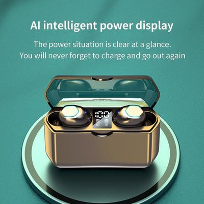 2000mAh Power Bank True Wireless Stereo Earphone con voz HD Modelo de chipset AB5616A3