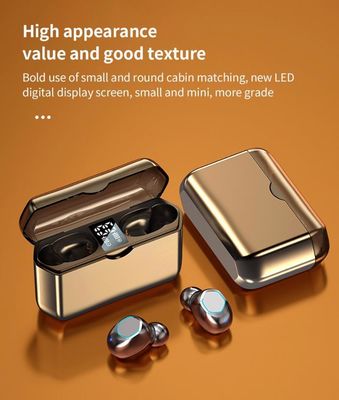 2000mAh Power Bank True Wireless Stereo Earphone con voz HD Modelo de chipset AB5616A3