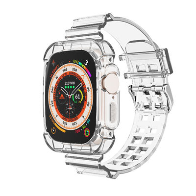 Bandas transparentes de molde privadas para el reloj 2 3 4 5 6 7 8 9 SE 11 colores Bandas de reloj inteligente