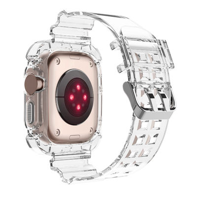 Bandas transparentes de molde privadas para el reloj 2 3 4 5 6 7 8 9 SE 11 colores Bandas de reloj inteligente