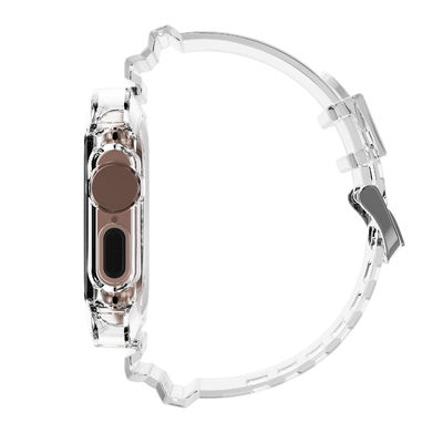 Bandas transparentes de molde privadas para el reloj 2 3 4 5 6 7 8 9 SE 11 colores Bandas de reloj inteligente