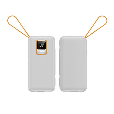 Telefonía móvil Dispositivos 10000mAh PD Cargador de energía Bancos de energía al aire libre portátiles con cable