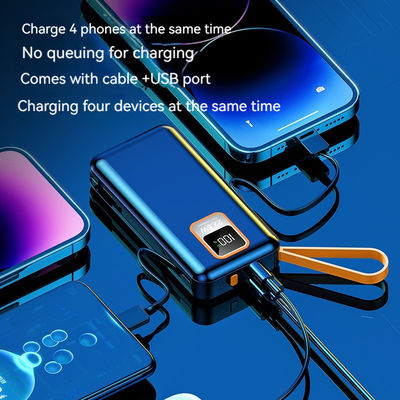 Telefonía móvil Dispositivos 10000mAh PD Cargador de energía Bancos de energía al aire libre portátiles con cable