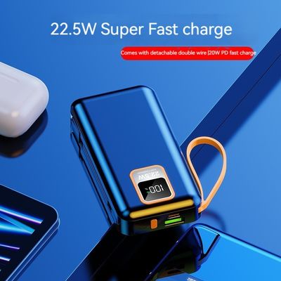 Telefonía móvil Dispositivos 10000mAh PD Cargador de energía Bancos de energía al aire libre portátiles con cable