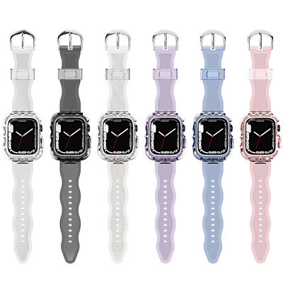 Bandas deportivas de reemplazo de bucle TPU de 6 colores de moda para Apple Watch 7 y asequibles