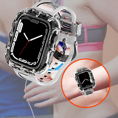 Bandas deportivas de reemplazo de bucle TPU de 6 colores de moda para Apple Watch 7 y asequibles