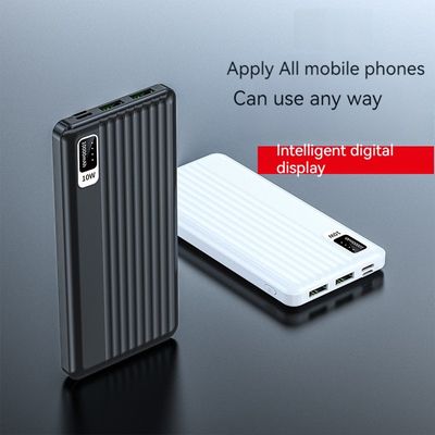 10W de potencia de salida Micro USB Interfaz de entrada Ultra Slim 10000mah Banco de energía para iPhone 15