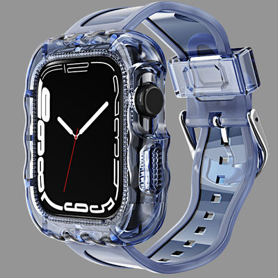 Bandas deportivas de reemplazo de bucle TPU de 6 colores de moda para Apple Watch 7 y asequibles