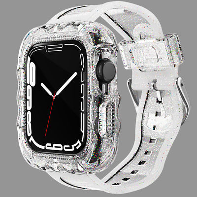 Bandas deportivas de reemplazo de bucle TPU de 6 colores de moda para Apple Watch 7 y asequibles
