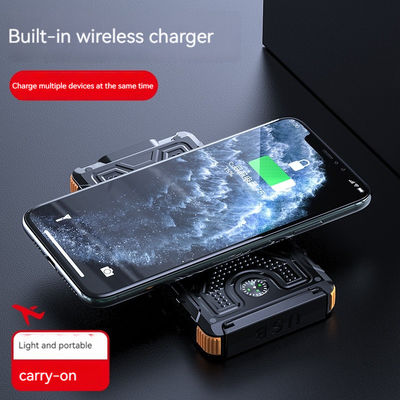 Banco de energía solar ABS Compass 10000mAh para carga al aire libre y situaciones de emergencia