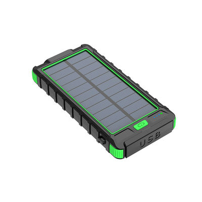 Micro USB Interfaz de entrada Banco de energía de 10000 mAh con brújula y suministro de energía solar