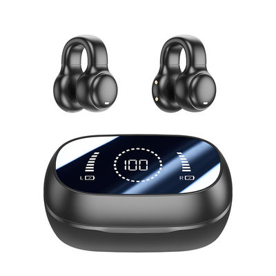 HiFi Stereo Conducción Ósea True Earphone inalámbrico con cable de carga de 20 cm y micrófono