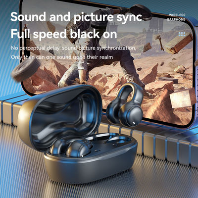 HiFi Stereo Conducción Ósea True Earphone inalámbrico con cable de carga de 20 cm y micrófono
