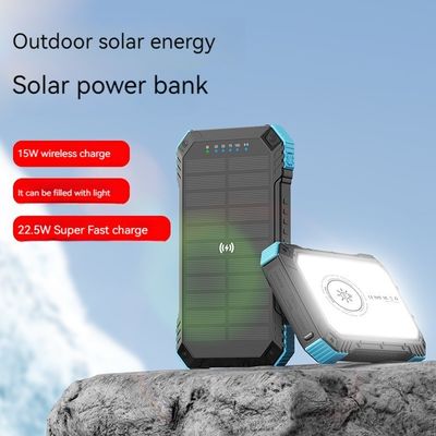Apoyo a la carga rápida Impermeable 20000mah Banco de energía de paneles solares para actividades al aire libre